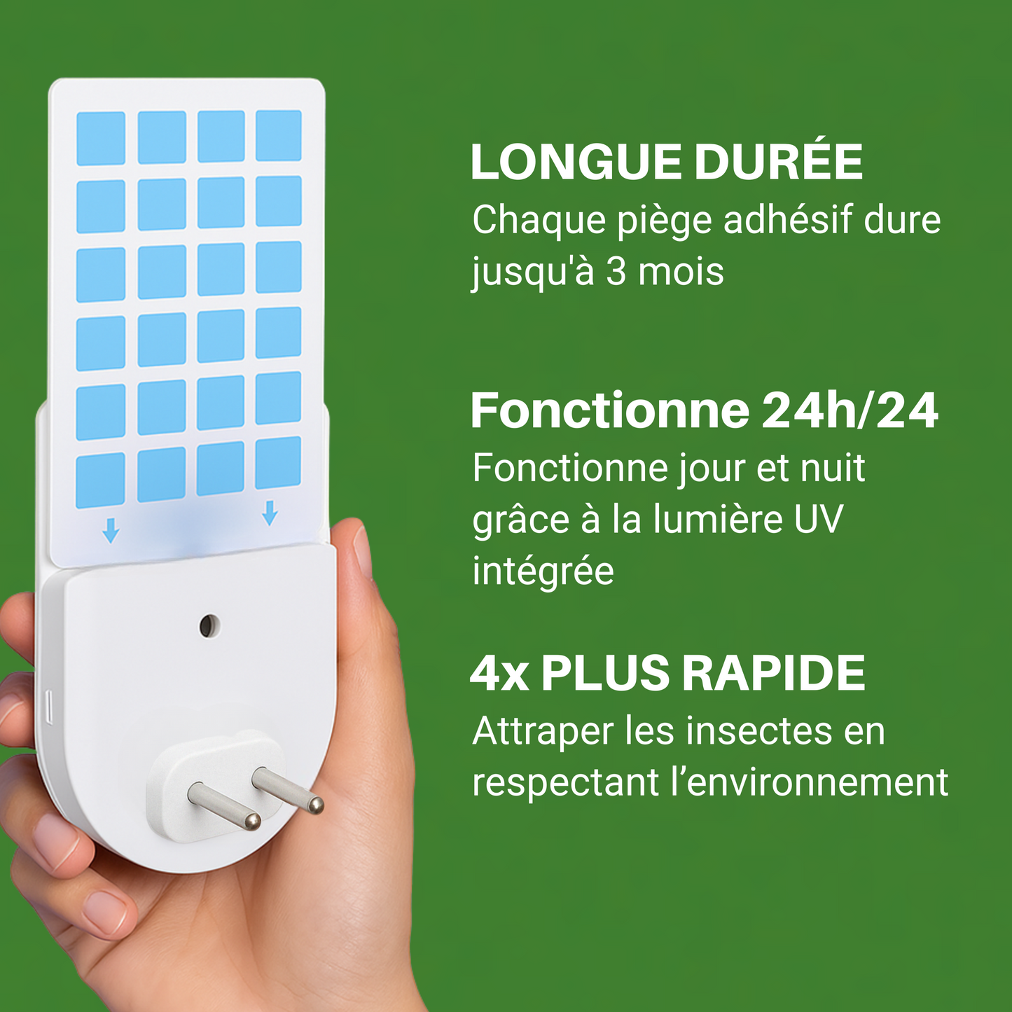 StopBugzz
Piège anti-insectes volants