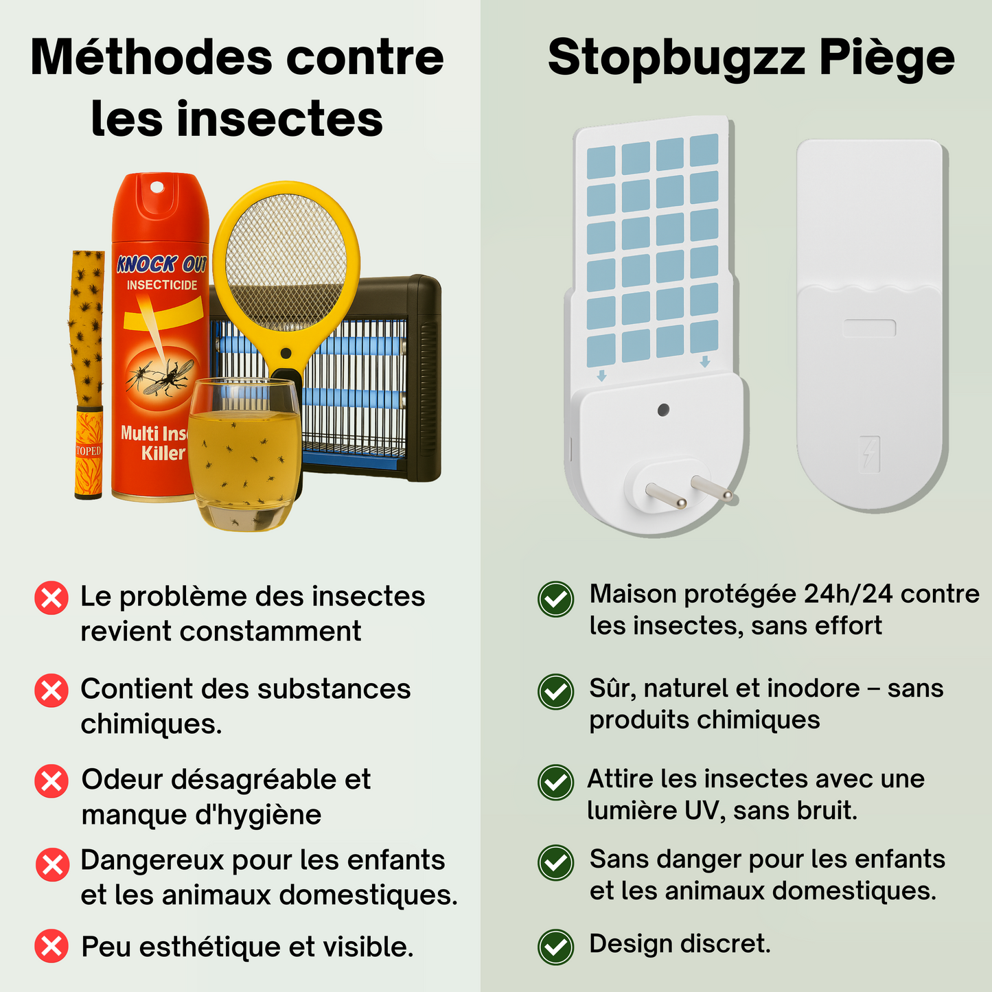 StopBugzz
Piège anti-insectes volants